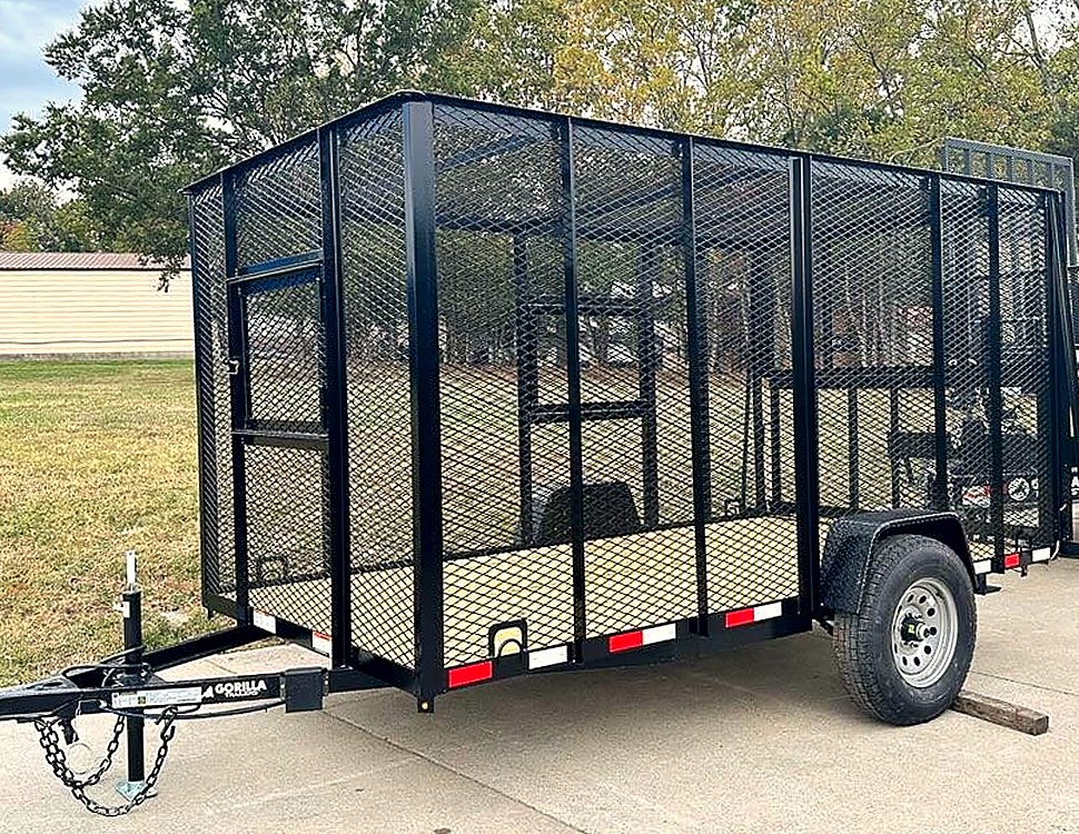 New Straight Deck Aluminum Can Recycle Utility Trailer 3,500lb Axle with Brakes — 6.4x12