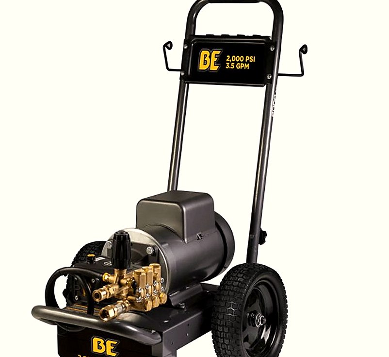 New BE HW205EBA Hot Water Pressure Washer 2000 PSI 1.5 GPM Baldor Electric Motor